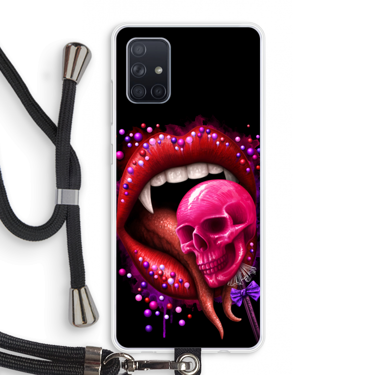 Dodelijk zoet: Samsung Galaxy A71 Transparant Hoesje met koord