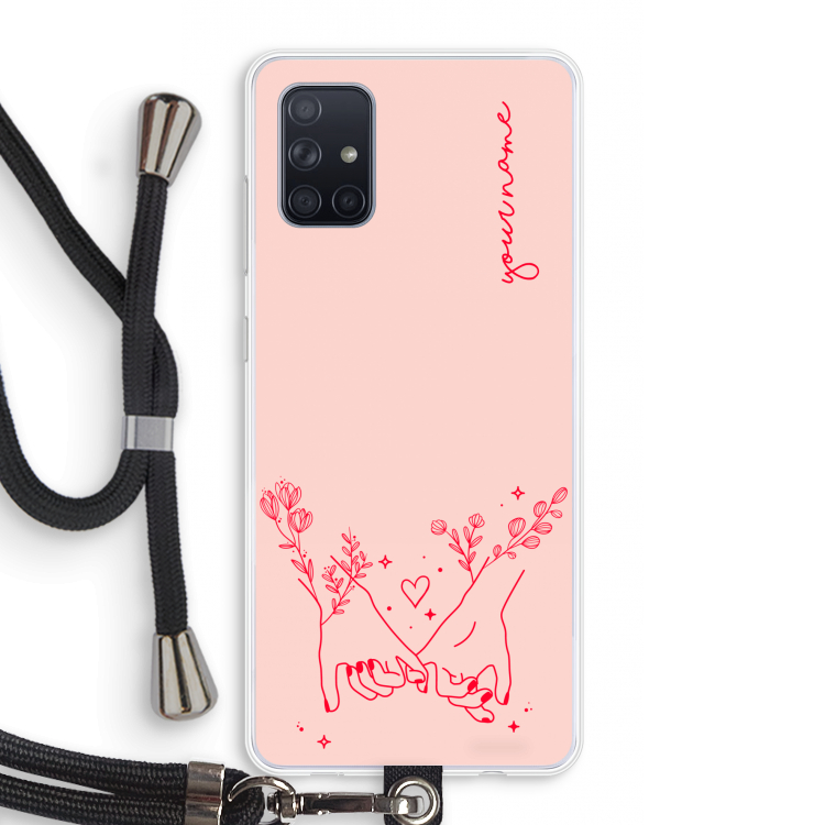Best Friends: Samsung Galaxy A71 Transparant Hoesje met koord