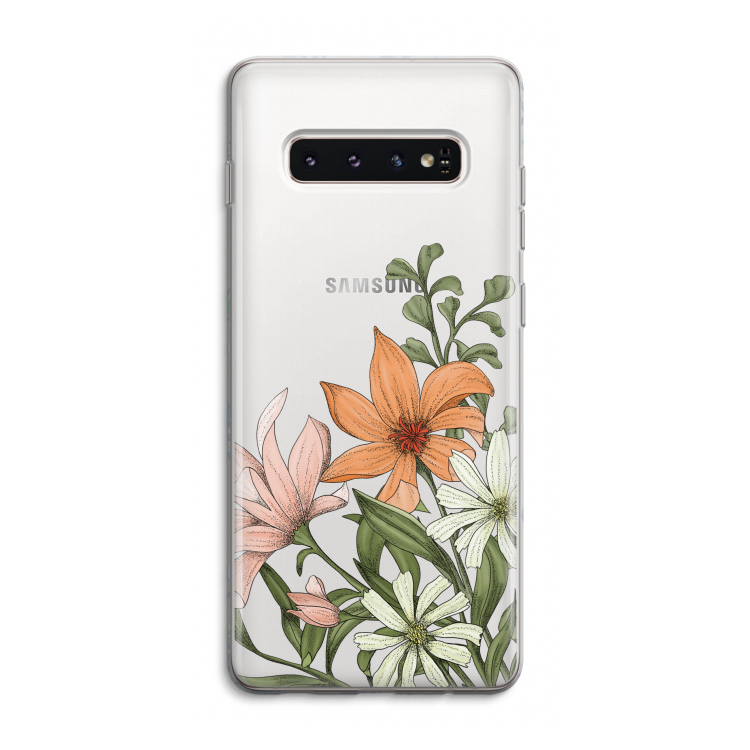 Floral bouquet: Samsung Galaxy S10 4G Transparant Hoesje