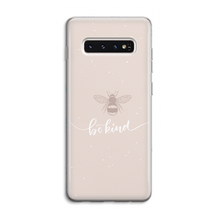 Be(e) kind: Samsung Galaxy S10 4G Transparant Hoesje