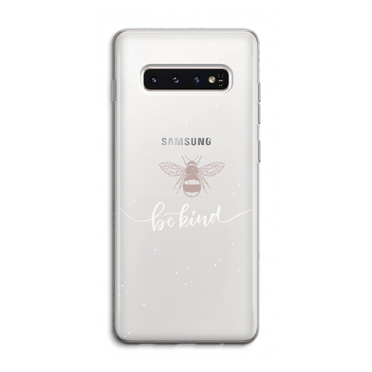 Be(e) kind: Samsung Galaxy S10 4G Transparant Hoesje
