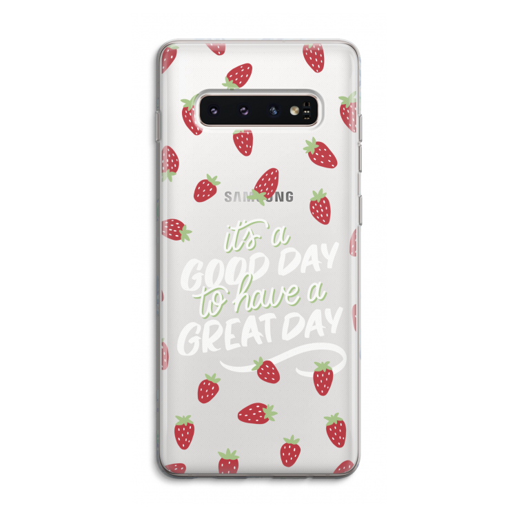 Don't forget to have a great day: Samsung Galaxy S10 4G Transparant Hoesje