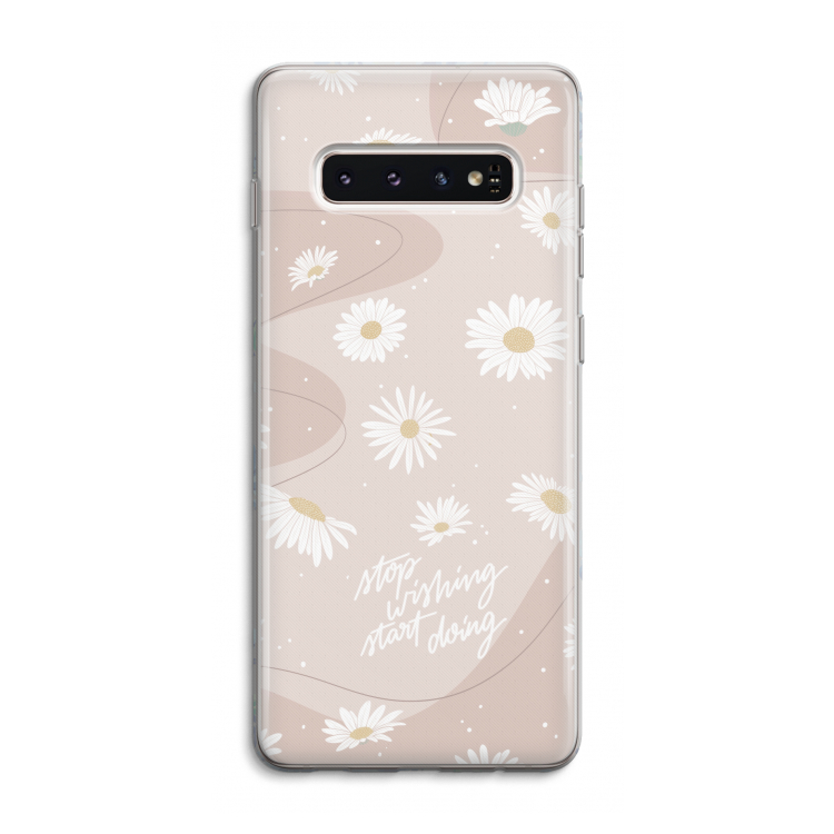 Daydreaming becomes reality: Samsung Galaxy S10 4G Transparant Hoesje