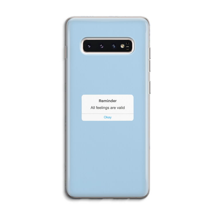 Reminder: Samsung Galaxy S10 4G Transparant Hoesje