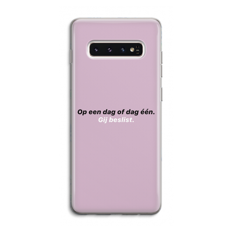 gij beslist: Samsung Galaxy S10 4G Transparant Hoesje