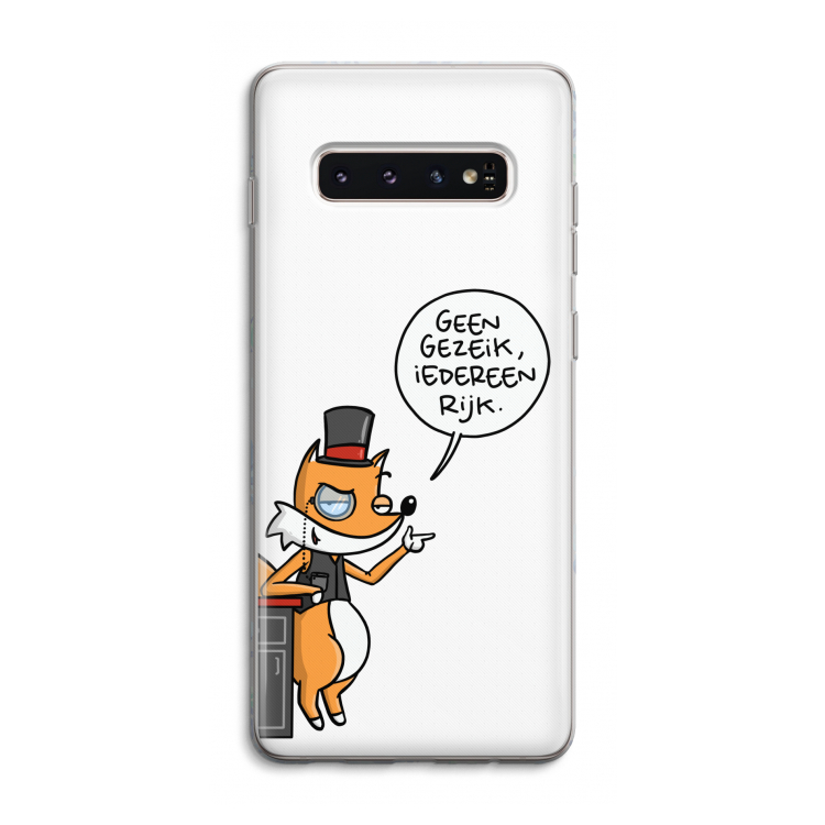 Geen Gezeik: Samsung Galaxy S10 4G Transparant Hoesje