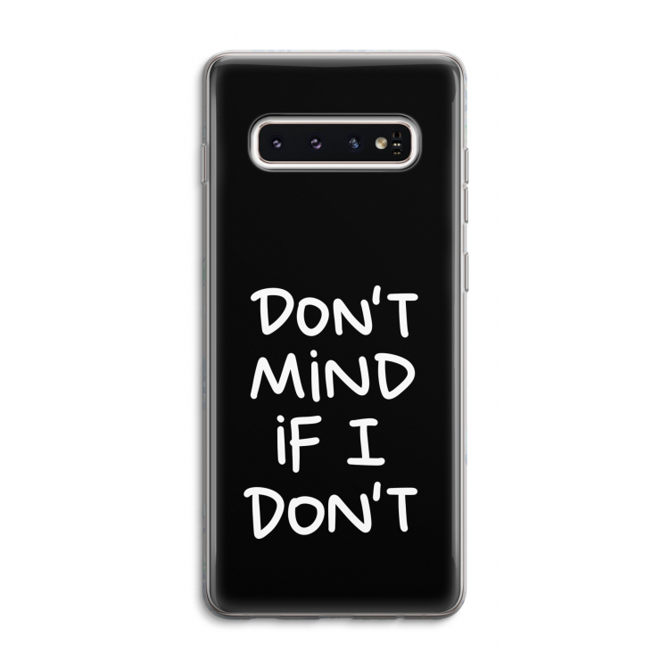 Don't Mind: Samsung Galaxy S10 4G Transparant Hoesje