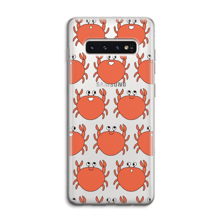 Krab: Samsung Galaxy S10 4G Transparant Hoesje