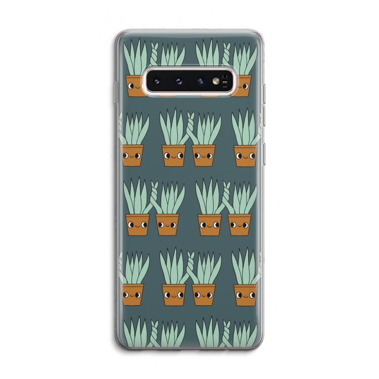 Sansevieria: Samsung Galaxy S10 4G Transparant Hoesje