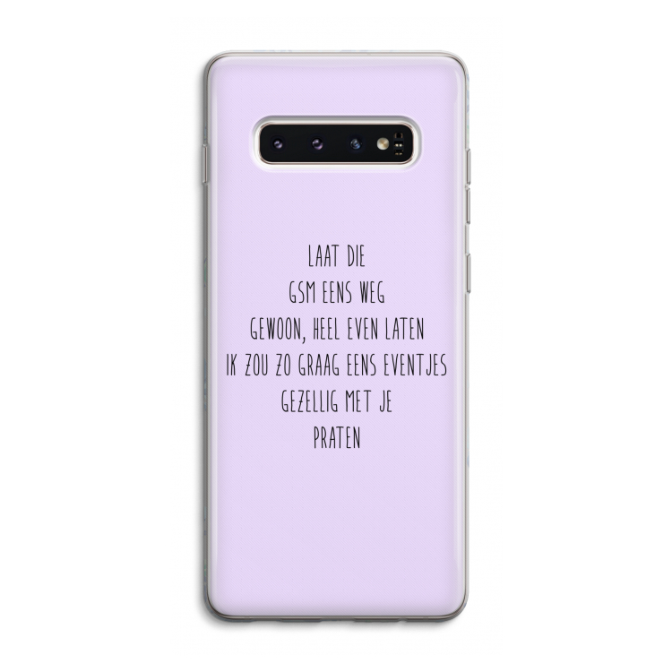 GSM: Samsung Galaxy S10 4G Transparant Hoesje