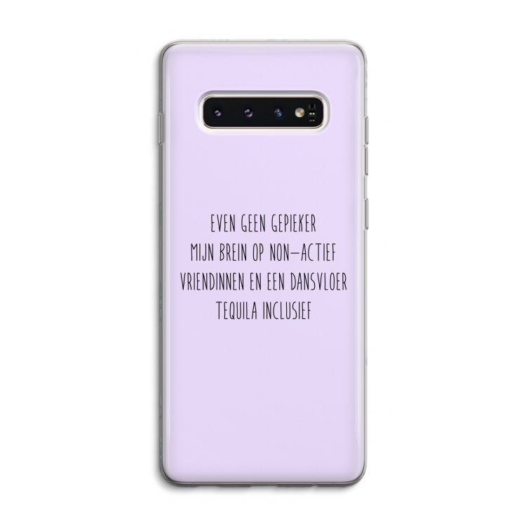 Tequila: Samsung Galaxy S10 4G Transparant Hoesje