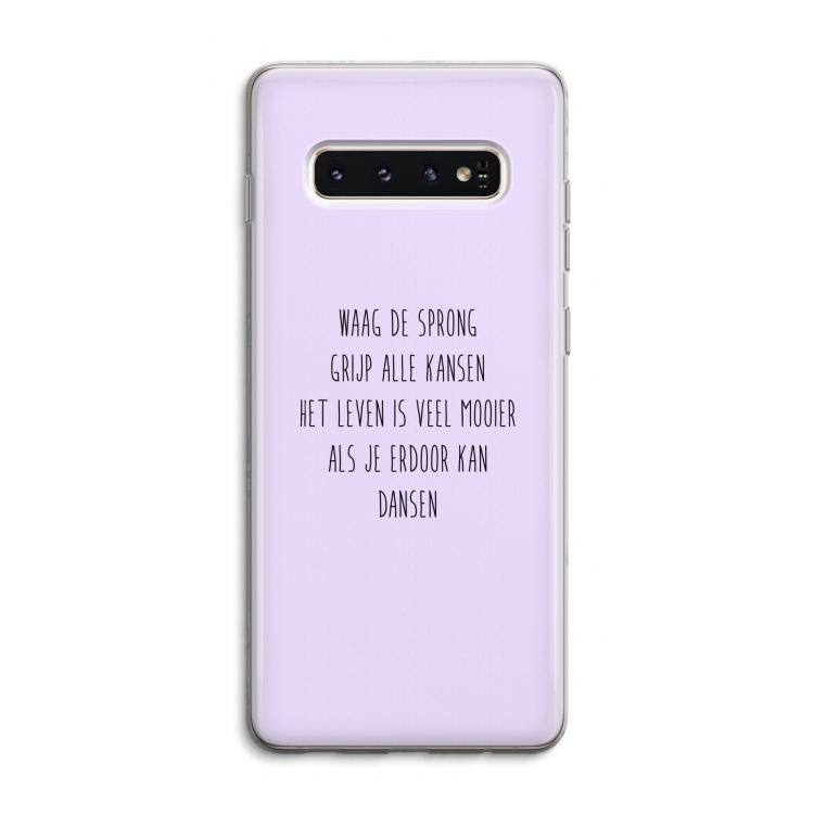 Sprong: Samsung Galaxy S10 4G Transparant Hoesje
