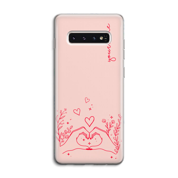 Love is in the air: Samsung Galaxy S10 4G Transparant Hoesje