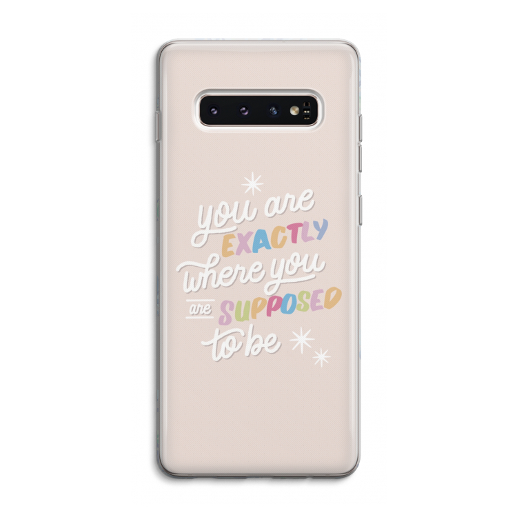 Right Place: Samsung Galaxy S10 4G Transparant Hoesje