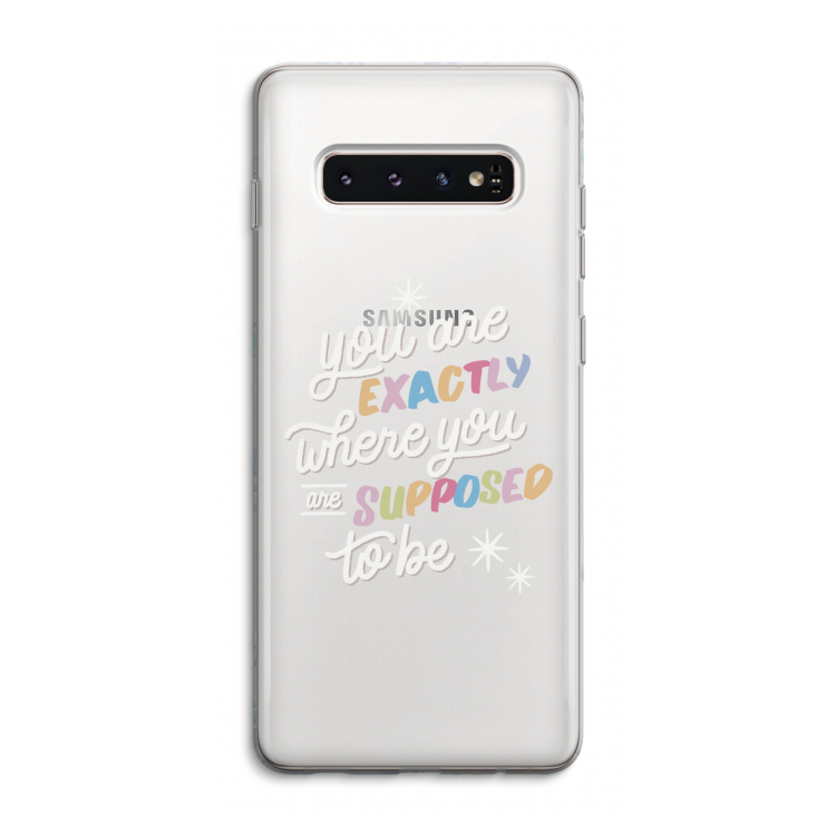 Right Place: Samsung Galaxy S10 4G Transparant Hoesje
