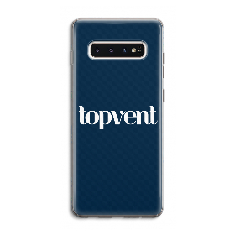 Topvent Navy: Samsung Galaxy S10 4G Transparant Hoesje