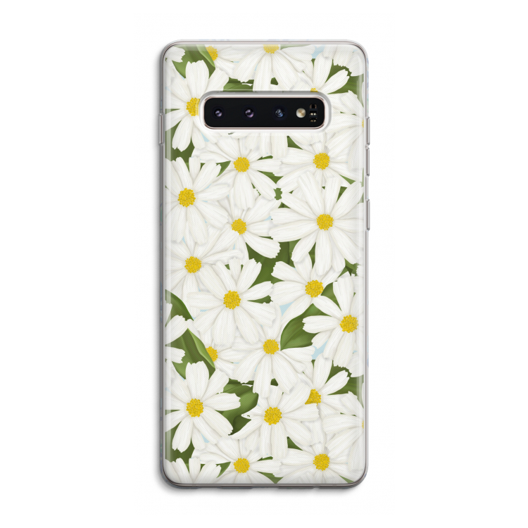Summer Daisies: Samsung Galaxy S10 4G Transparant Hoesje