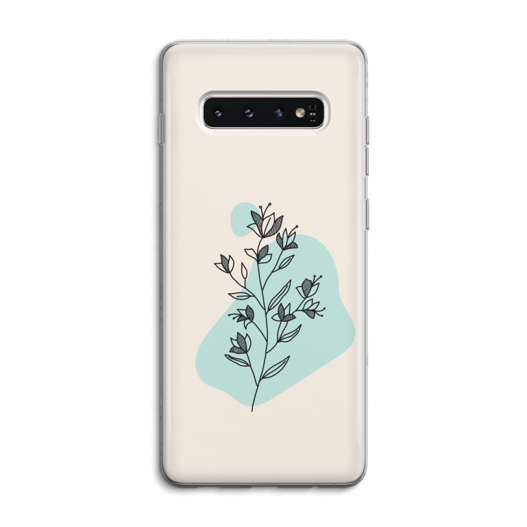 Violets are blue: Samsung Galaxy S10 4G Transparant Hoesje
