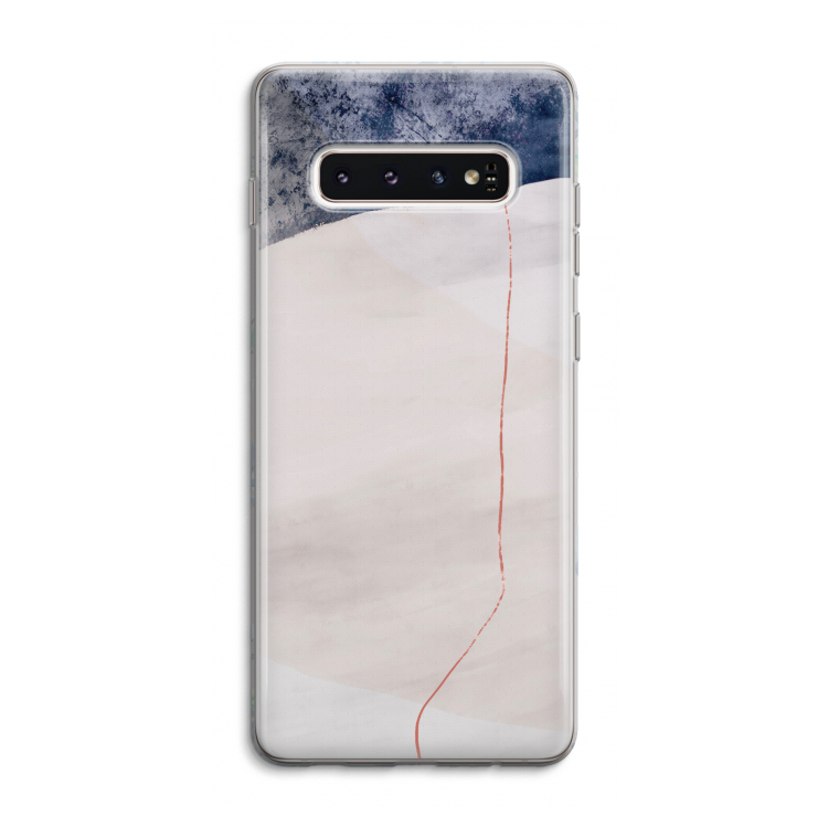 Stone White: Samsung Galaxy S10 4G Transparant Hoesje