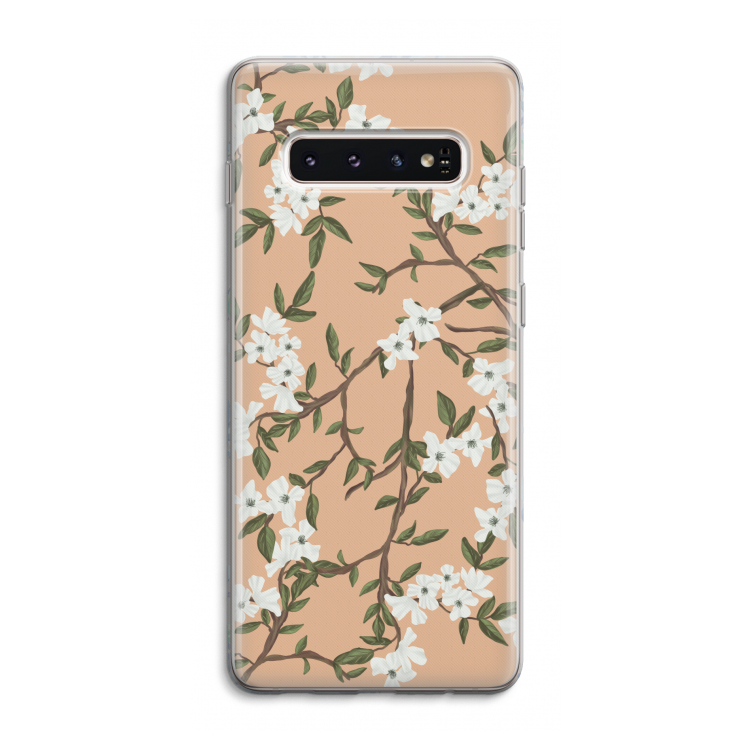 Blossoming spring: Samsung Galaxy S10 4G Transparant Hoesje
