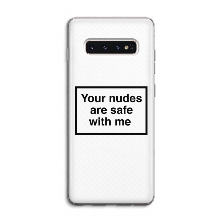Safe with me: Samsung Galaxy S10 4G Transparant Hoesje