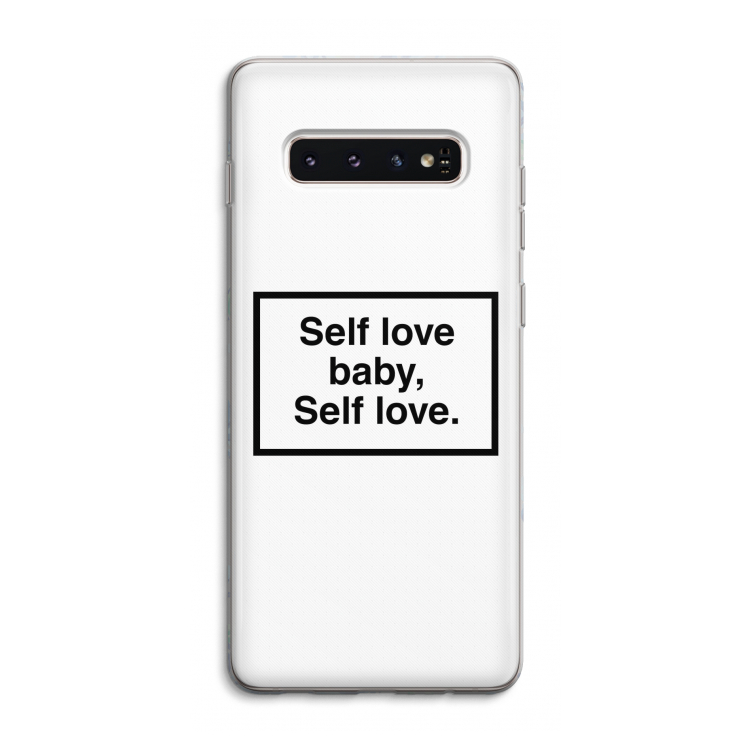 Self love: Samsung Galaxy S10 4G Transparant Hoesje