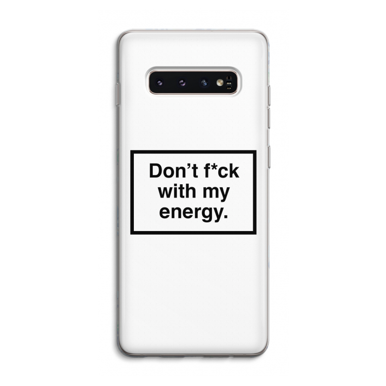 My energy: Samsung Galaxy S10 4G Transparant Hoesje
