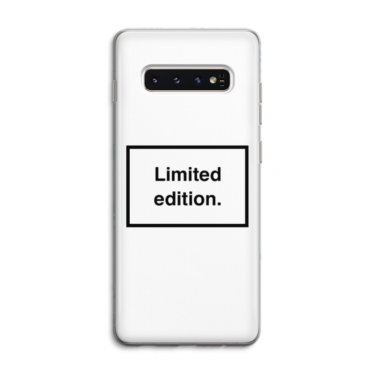Limited edition: Samsung Galaxy S10 4G Transparant Hoesje