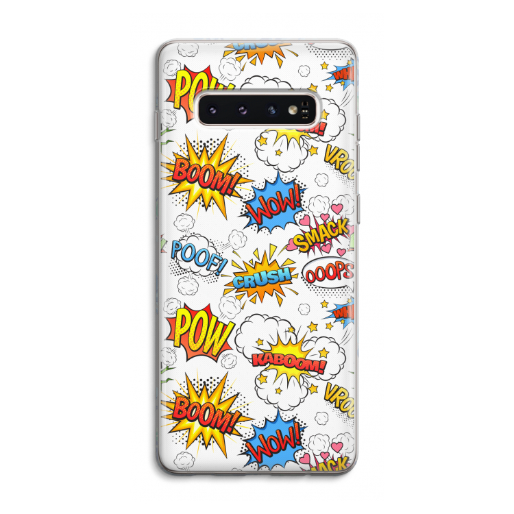 Pow Smack: Samsung Galaxy S10 4G Transparant Hoesje