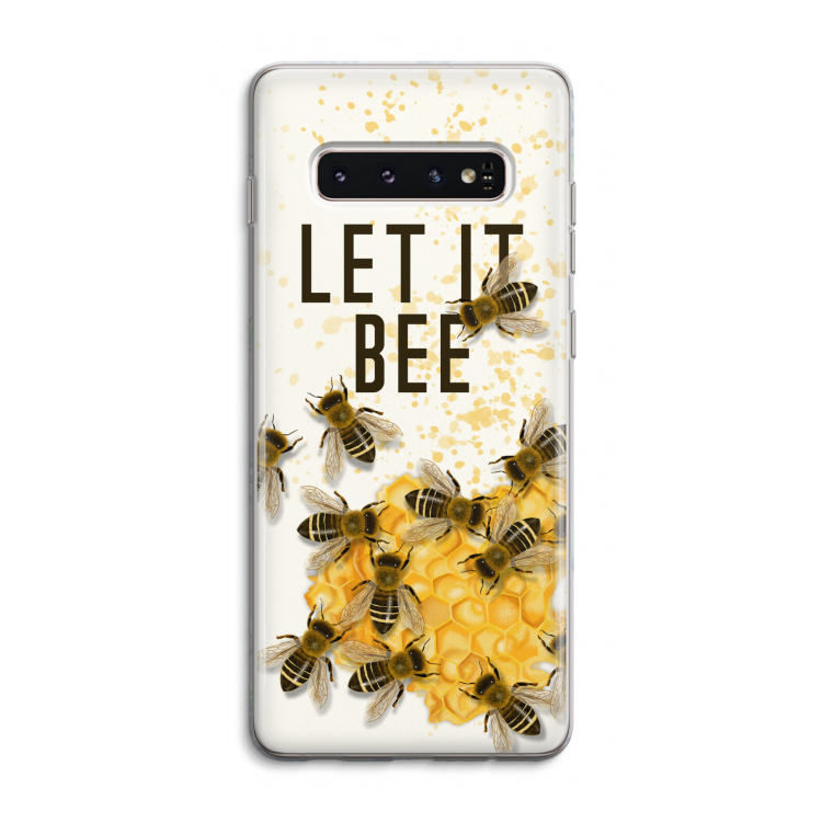 Let it bee: Samsung Galaxy S10 4G Transparant Hoesje