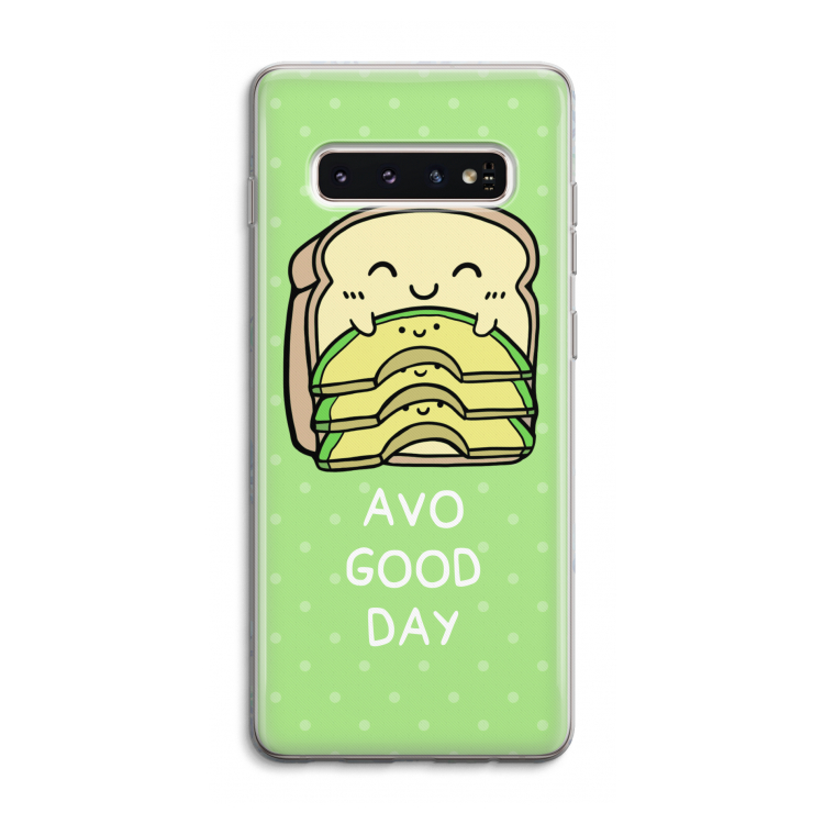 Avo Good Day: Samsung Galaxy S10 4G Transparant Hoesje