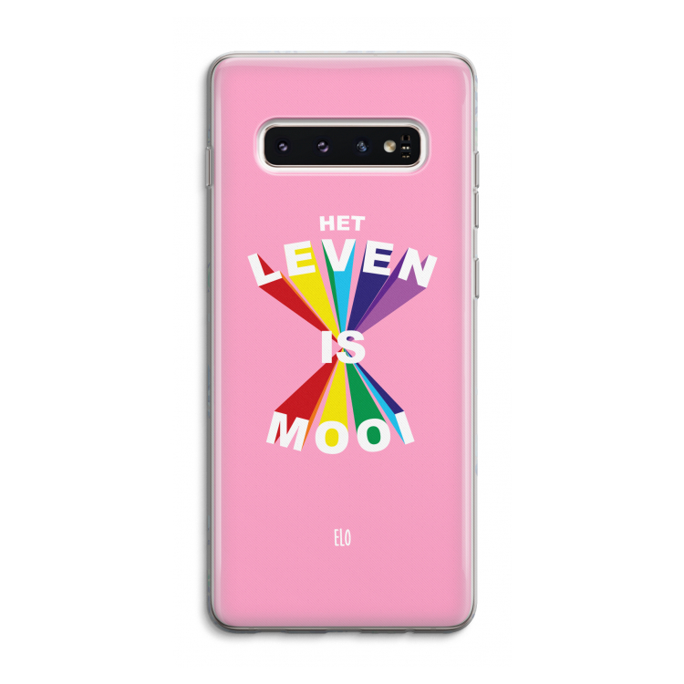 Het Leven Is Mooi: Samsung Galaxy S10 4G Transparant Hoesje