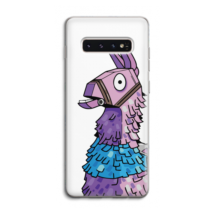 Lama: Samsung Galaxy S10 4G Transparant Hoesje