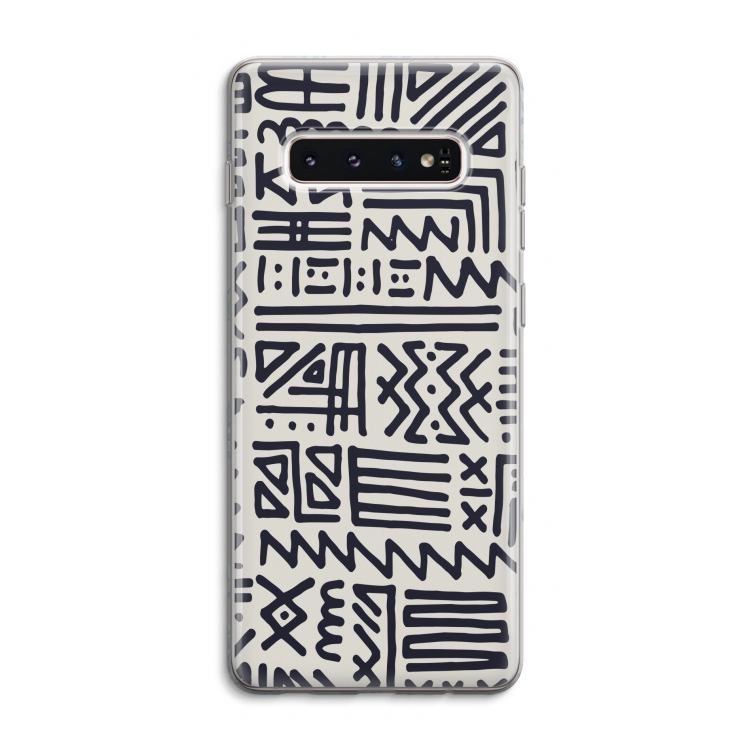 Marrakech print: Samsung Galaxy S10 4G Transparant Hoesje