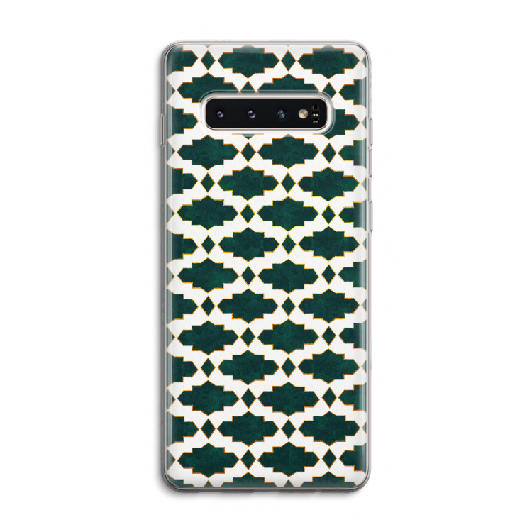 Moroccan tiles: Samsung Galaxy S10 4G Transparant Hoesje