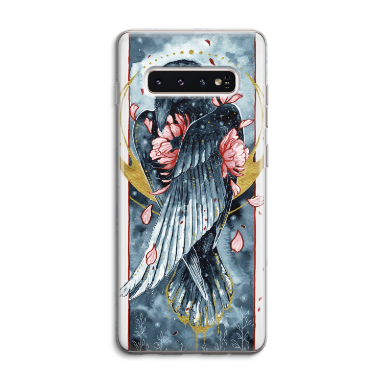 Golden Raven: Samsung Galaxy S10 4G Transparant Hoesje
