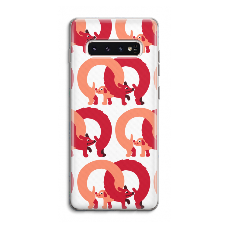 Dogs: Samsung Galaxy S10 4G Transparant Hoesje