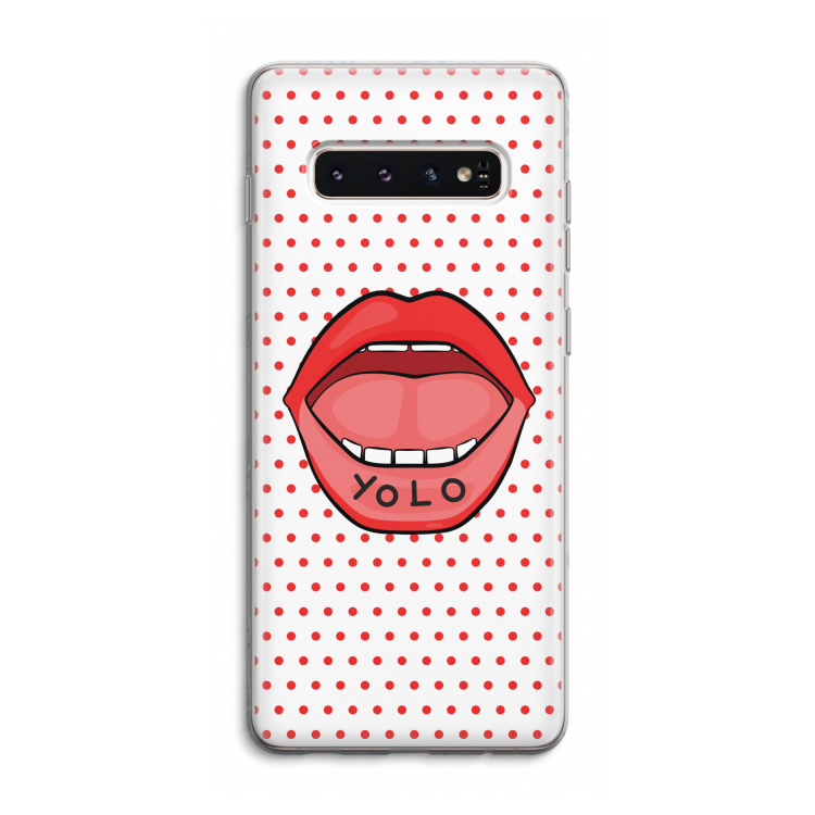 Yolo Denise: Samsung Galaxy S10 4G Transparant Hoesje