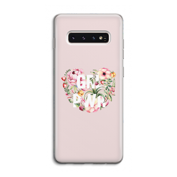 GRL PWR Flower: Samsung Galaxy S10 4G Transparant Hoesje