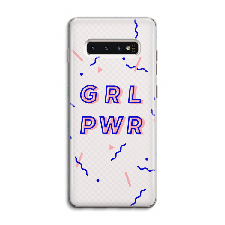 GRL PWR: Samsung Galaxy S10 4G Transparant Hoesje
