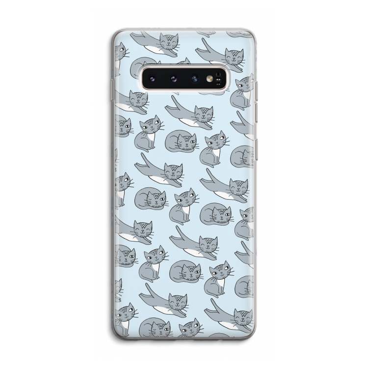 Poezen: Samsung Galaxy S10 4G Transparant Hoesje