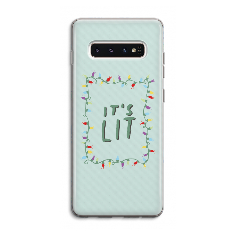 It's Lit: Samsung Galaxy S10 4G Transparant Hoesje