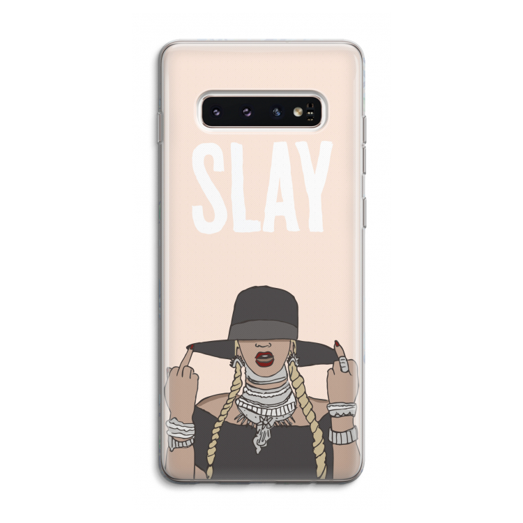 Slay All Day: Samsung Galaxy S10 4G Transparant Hoesje