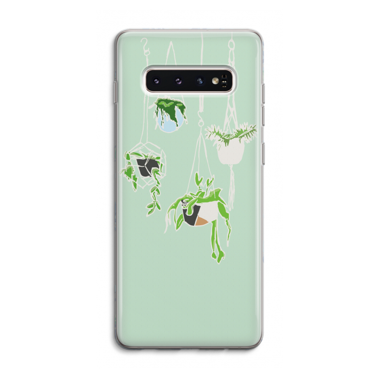 Hang In There: Samsung Galaxy S10 4G Transparant Hoesje