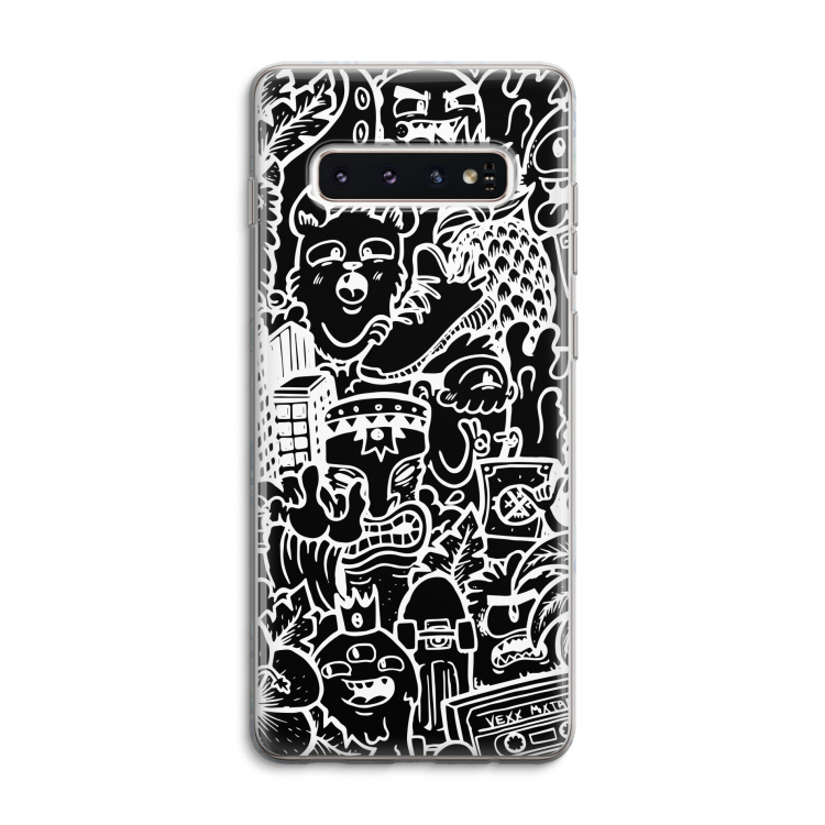 Vexx Black Mixtape: Samsung Galaxy S10 4G Transparant Hoesje