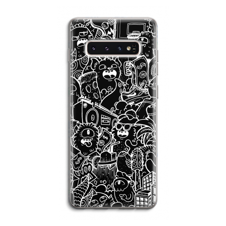 Vexx Black City : Samsung Galaxy S10 4G Transparant Hoesje