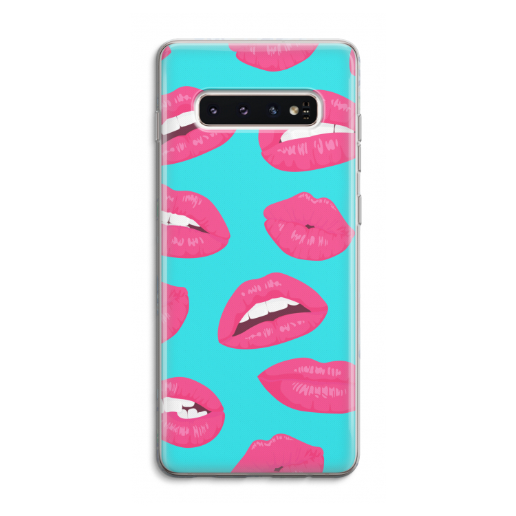 Bite my lip: Samsung Galaxy S10 4G Transparant Hoesje