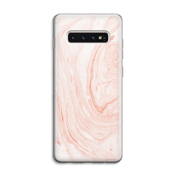 Peach bath: Samsung Galaxy S10 4G Transparant Hoesje