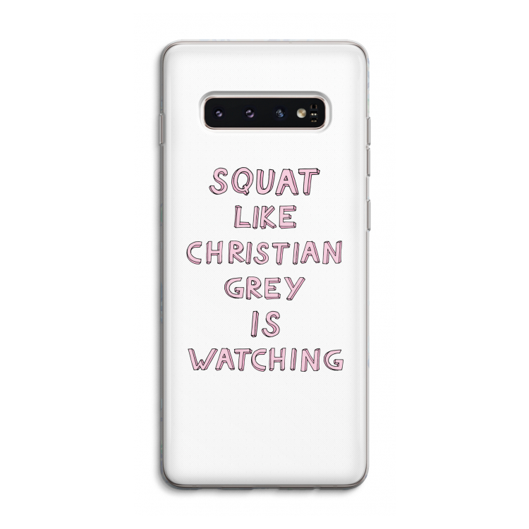 Christian Grey: Samsung Galaxy S10 4G Transparant Hoesje