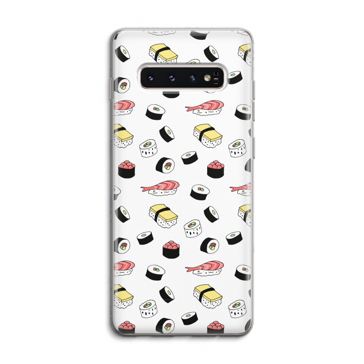 Sushi time: Samsung Galaxy S10 4G Transparant Hoesje